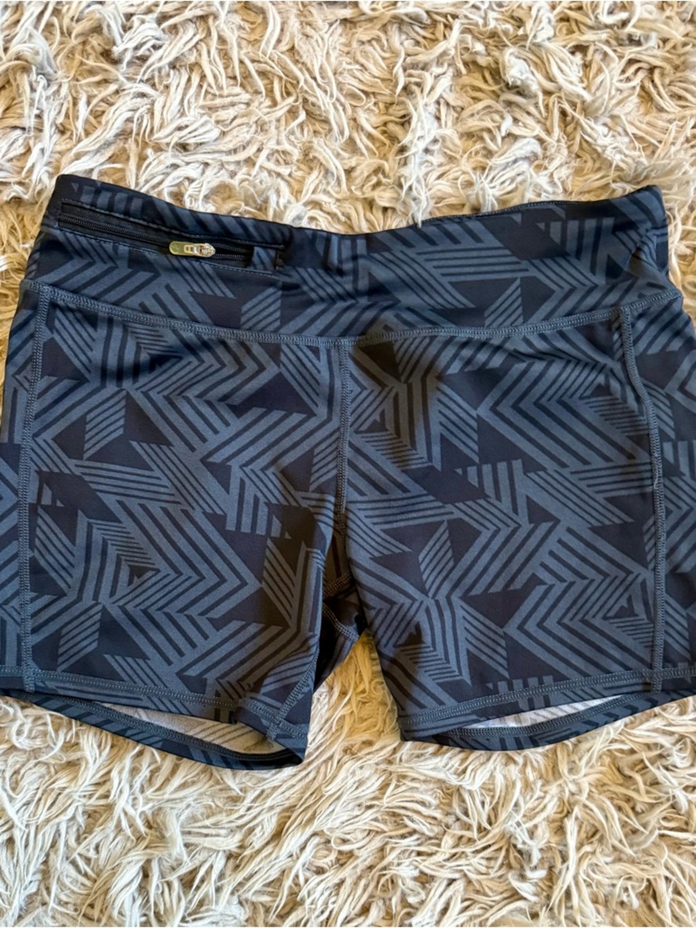 oiselle Geo print Athletic Shorts